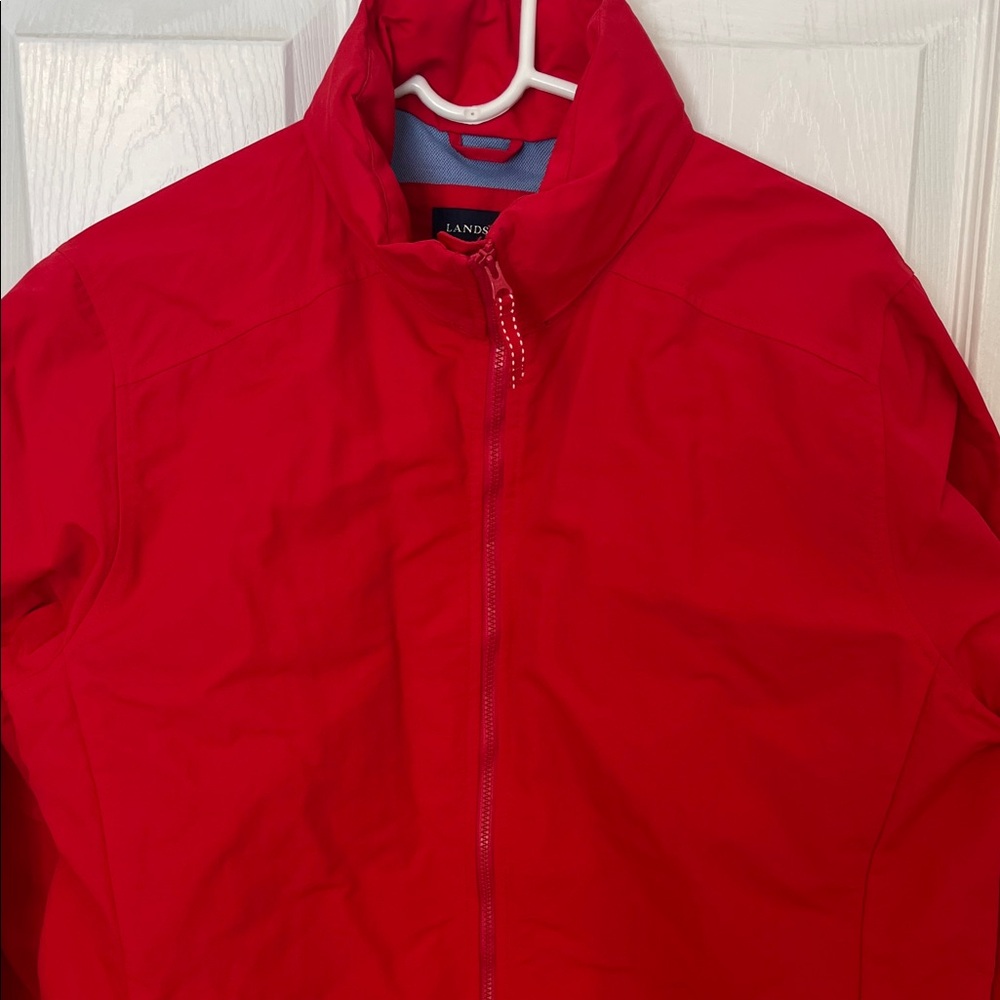 Lands' End Women’s Vibrant Red Windbreaker